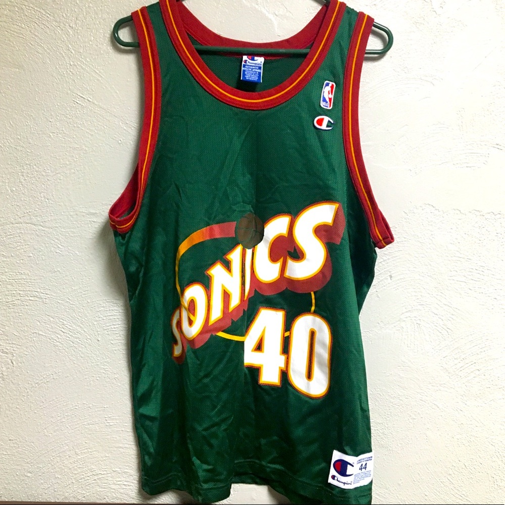 CHAMPION SEATTLE SUPERSONICS SHAWN KEMP JERSE